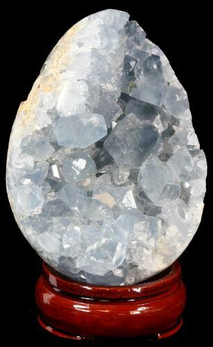 Crystal Filled Celestine (Celestite) Egg - Madagascar #41679